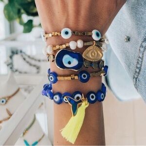Handmade Evil Eye Pull Bracelet